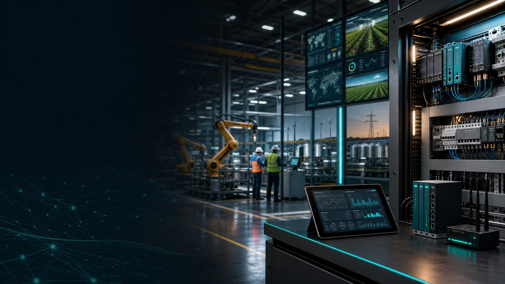 Systemes industriels connectes du terrain au cloud.